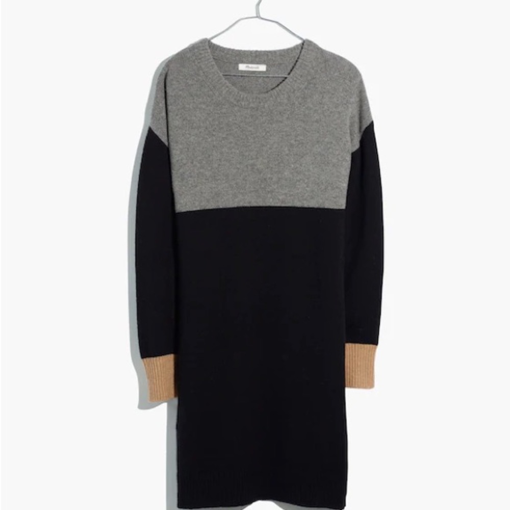 Madewell Colorblock Sweater Dress